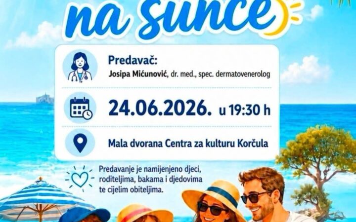 Plakat predavanja Pametno na sunce